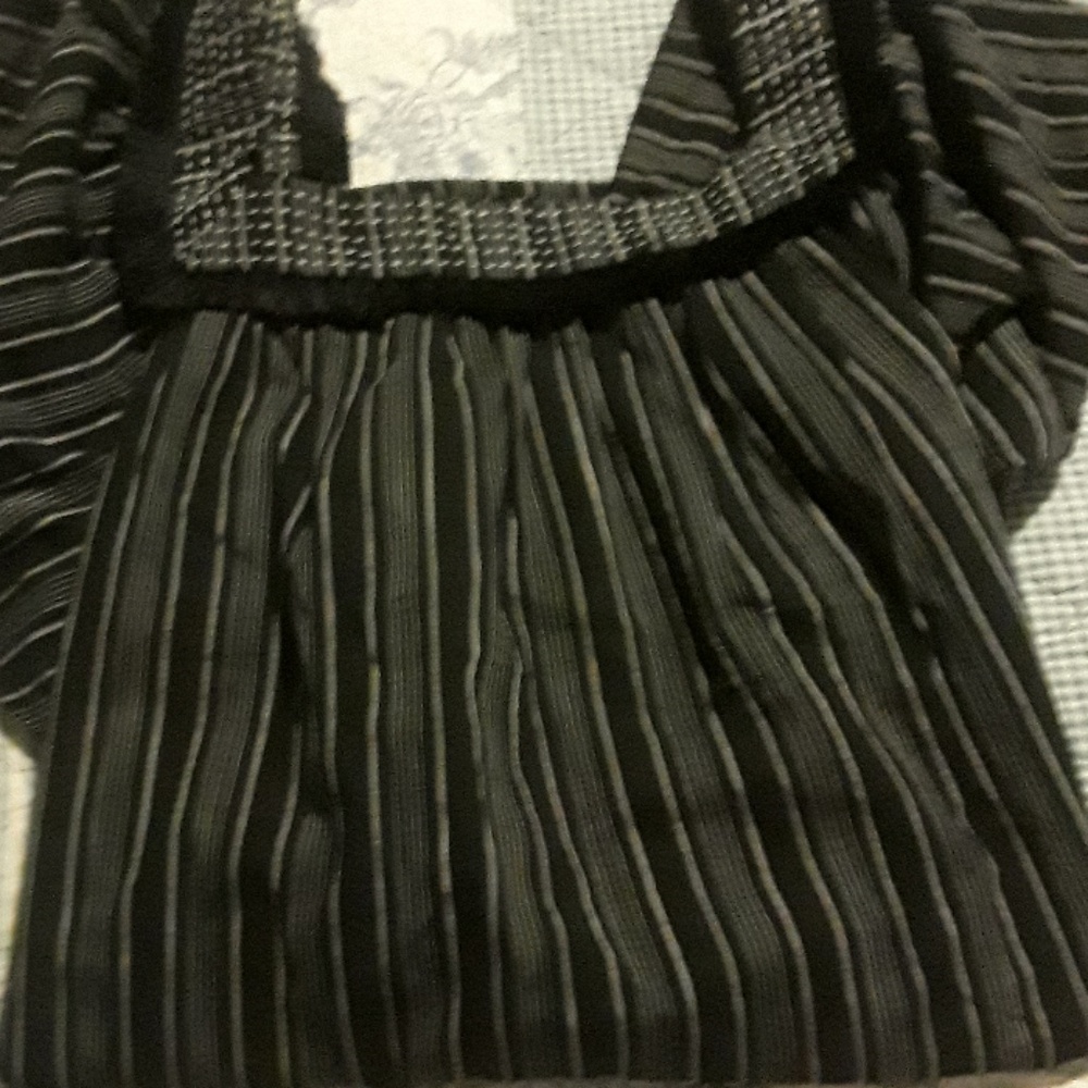 Black/white maternity dress